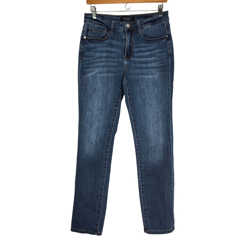 Judy‎ Blue Womens Size 29 Straight Fit Dark Wash Mid Rise Jeans JB82356 DK
